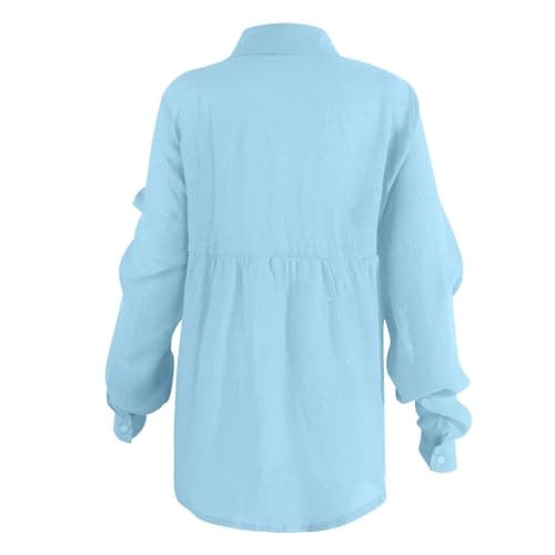 Silver Tops for Women UK hi vis Hoodies for Men roll up Cuffed Sleeve Blouses Women UK Crochet Tops Mens Bomber Jackets Ladies Jackets Long Balloon Sleeve Womens Jumpers Womens — view 3