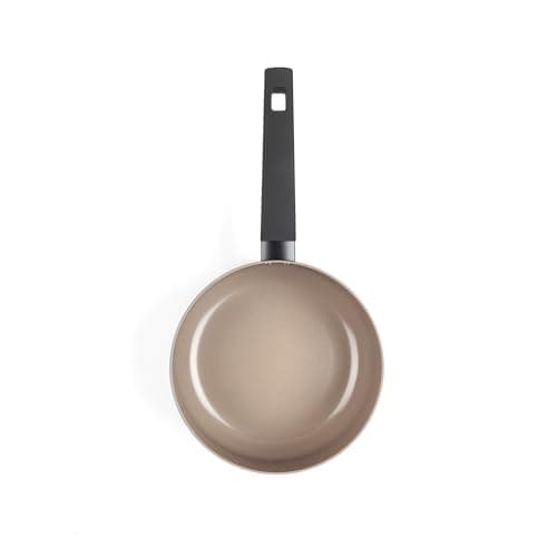 Salter Recycled Ceramic 5 Piece Cooking Pan Set – 16/18/20 cm Saucepans & 24/28 cm Frying Pans, Pressed Aluminium, PFOA & PFAS-Free Non-Stick Coating, Stay Cool Handles, Includes Tempered Glass Lids — view 2