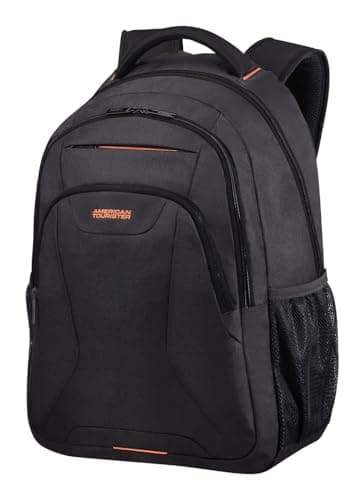 American Tourister AT Work - 17.3 Inch Laptop Backpack, 52 cm, 34 L, Black/Orange (Black/Orange) — view 2