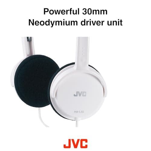 JVC Wired Lightweight Headphones - Black, ‎HA-L50-B-E — view 6