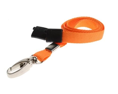 ALG ID Cards Breakaway Neck Lanyard with Metal Clip for ID Card Badge Holder, Orange — view 3