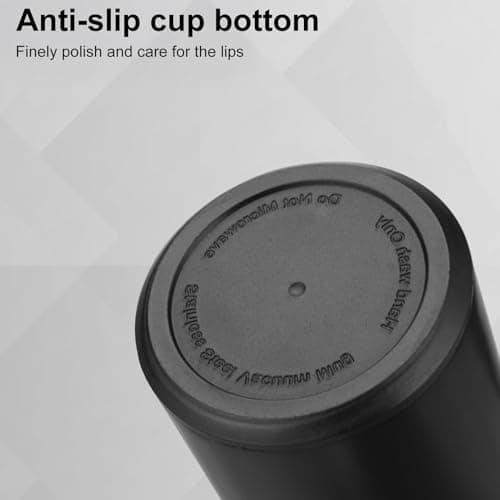 500ML Coffee Cups Travel Mugs with Temperature Display, Stainless Steel Vacuum Insulated Water Bottle with Inner Tea Strainer, Portable Travel Cup, 12-Hour Thermal Insulation 500ml Dark — view 4