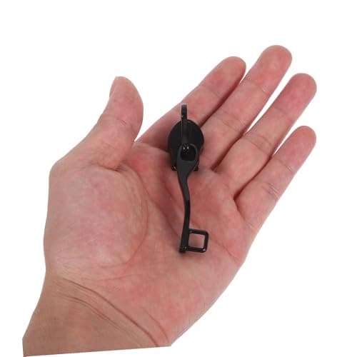 ELAYARD 5 Pairs Alloy Zipper Pull Replacement for Luggage and Backpacks Black Tabs with Single Lock Anti-Theft Secure Repair Kit for Suitcases and Bags — view 4