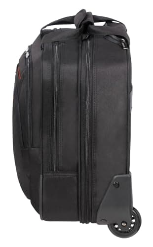 American Tourister at Work - 15.6 Inch Laptop Bag with Wheels, 44 cm, 22 L, Black/Orange (Black/Orange) — view 3