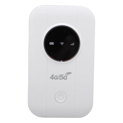 VELATEMOR 4G 5G WiFi Mobile Hotspot 300Mbps, Supports 10 Connected Devices Portable WiFi Router, with SIM Card Slot for Travel