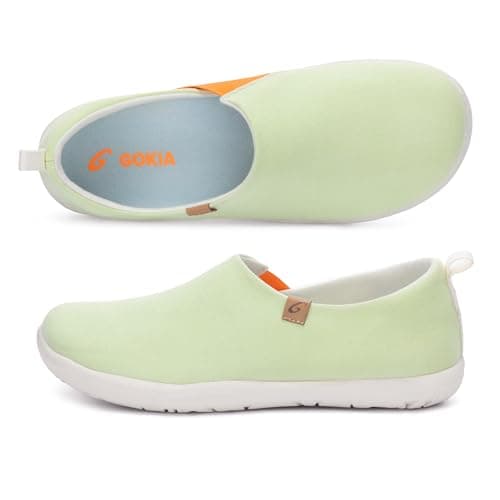 GOKIA Women's Galsang E3650 Walking Travel Shoes, Light Green, 7 UK