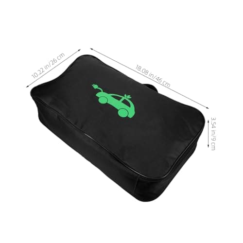 LALADEFIEE Ev Charger Storage Bag Portable Cable Organizer with Handle for Electric Vehicle Charging Outdoor and Car Trunk Use Rectangle Shape — view 2