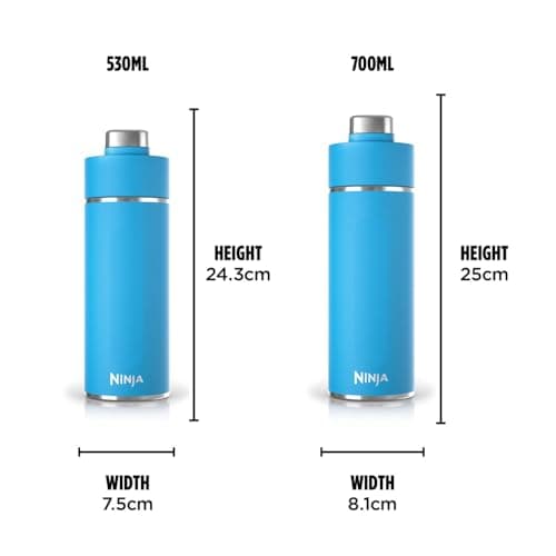 Ninja Thirsti 530ml Water Bottle, Tropical Blue DW1801EUUKSB — view 5