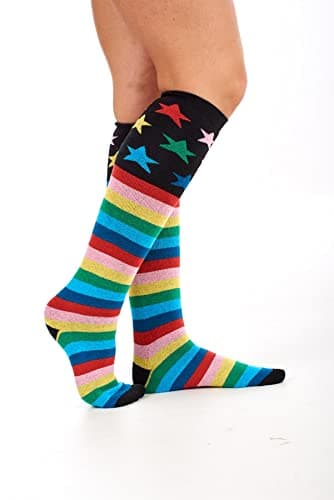 Soxy Ladies Design Wellington Boot Socks - 5 Pack - Women's Welly Socks - Festival Walking Hiking Thermal Socks - Assorted Patterns - UK Shoe Size 4-6 — view 2