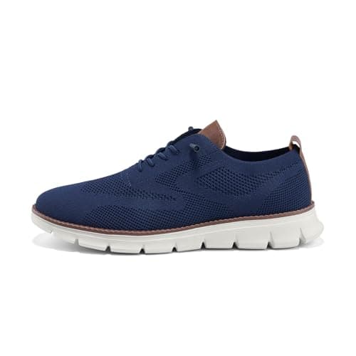 Wearbreeze Men’s Business Casual Oxford Sneakers – Lightweight Lace-Up Dress Shoes for Work, Travel & Daily Commute, Blue, 11.5 — view 6