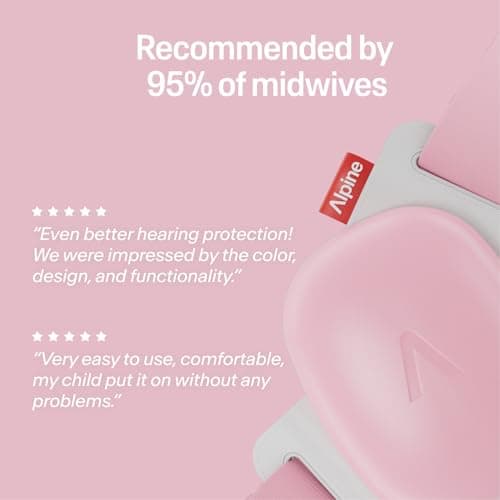 Alpine Muffy Baby Comfort Ear Defenders, Adjustable up to 48 months, Pink — view 5