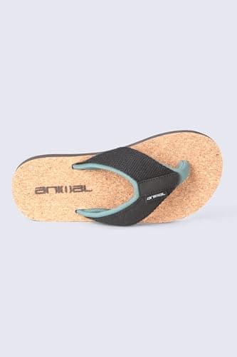 Animal Parker Kids Cork Flip Flops Black 3 — view 4