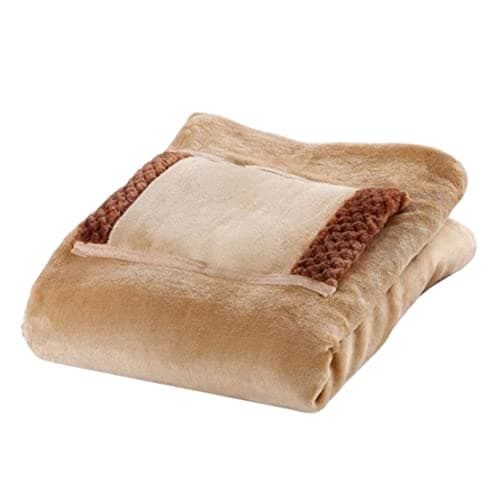 Lap Heated Throw Blanket Warm Electric Blanket with Hand Warmer Pocket USB Cable 24x32inch - heating heated throw