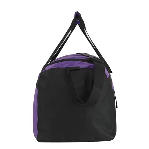 40 Litre, 22 Inch Duffle Bag for Women Men Travel; Large Duffel Bag with Shoulder Strap, Sections (Purple) — view 4