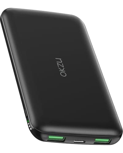 OKZU 5V 2A 10000mAh Power Bank for Heated Gilet Vest, Thin, Lightweight Compact USB C Portable Charger,Battery Pack for heated clothes