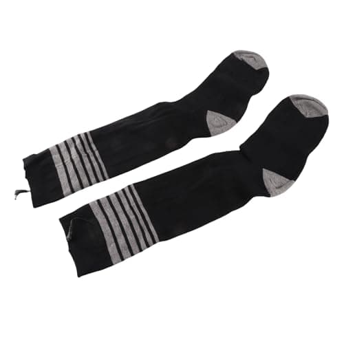 Headerbs Electric Heated Socks, Adjustable Bottom Heating Foot Warmers for Outdoor Travel Knitted Cotton Washable Battery Operated Thermal Socks 17.7in 2 Pack — view 4