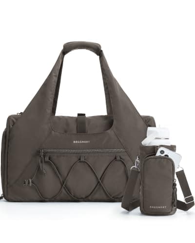 BAGSMART 25L Womens Gym Bag, Shoes Wet Compartment, Sports Duffle for Yoga