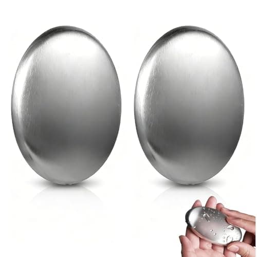 Stainless Steel Soap Bar, Dish Metal Soap Bar Odour Remover for Kitchen