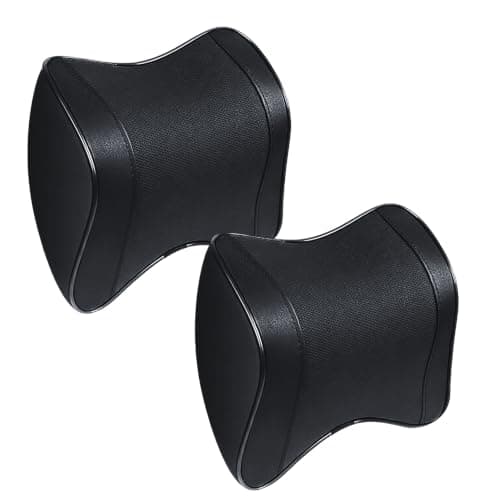 TRIXES 2-Pack Car Neck Pillows – Memory Foam – Ergonomic Comfort