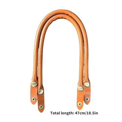XAGMODSHN PU Leather Handles 47cm with Quick-Release Snaps, Black — view 5