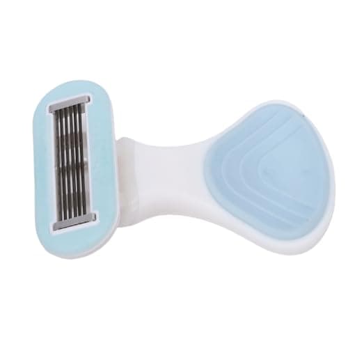 Picysa Travel Size Women's Shaving Kit with Foldable Handle, 6 Layer Cutters Portable Shaving Tool (Blue) — view 5