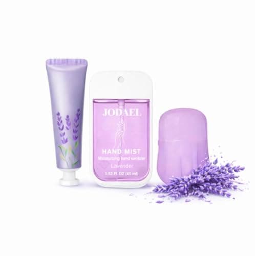 Mist Hydrating Hand Sanitizer Spray Hand Care Set Women and Mens Gifts Birthday Gifts Germ & Virus Protection Travel Size- (lavender)