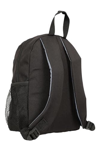 Mountain Warehouse Walklet 6L Rucksack - Reflective Details Casual Daypacks, Bottle Pockets Backpack, Bungee Cords Bag, Shoulder Straps - Best for Picnics, Outdoors Jet Black One Size — view 3