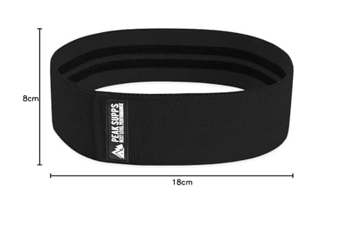 Fabric Resistance Band - Black Heavy/Ultra Heavy Resistance - Hip Circle NON ROLL — view 3