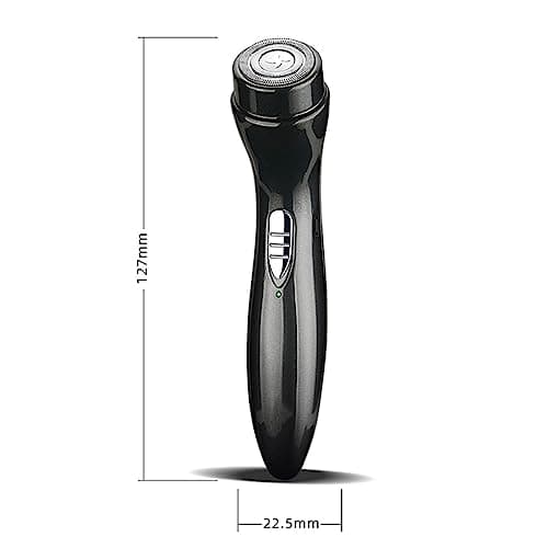Electric Mini Razor for Men, Pocket Portable Wet Dry Face Shaver,Black — view 2