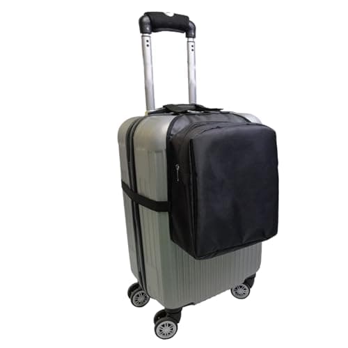 DraCra Over Luggage Organizer Bag Add on Storage Pocket Expandable Hanging Pouch for Hardside Carry-On Luggage Hardshell Suitcase With Wheels Softside Rolling Luggage with Spinner Wheels — view 2