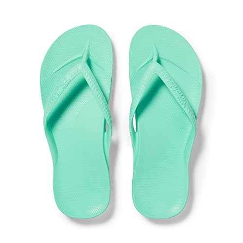 ARCHIES Arch Support Flip Flops for Men & Women – Orthotic Sandals for Plantar Fasciitis Relief – Lightweight, Cushioning, Shock-Absorbing Sandals for Walking, Foot Pain - Mint (UK 7)