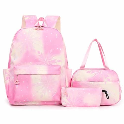 School Backpacks 3 Piece Set, Backpack Lunch Bag and Pencil Case, School Rucksack for Primary High School