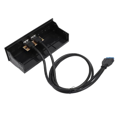 SALALIS 5.25 Inch Front Panel USB Hub, Dual Port 5Gbps — view 2