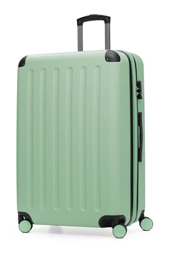 Hauptstadtkoffer Spree – Large Hardshell Suitcase, TSA Lock, 4 Double Wheels, Trolley Luggage, Rolling Suitcase, Travel Case with Expandable Capacity, 75 cm, 119 Liters, Mint
