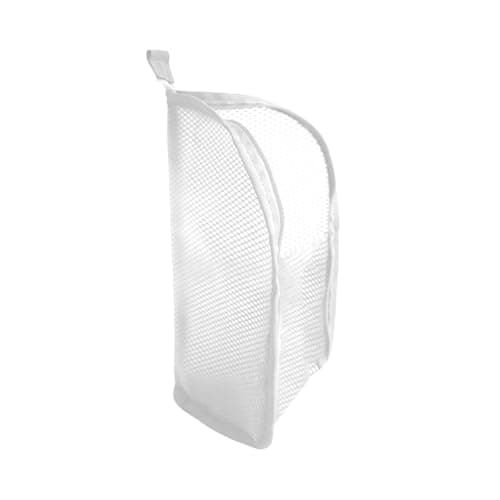 Compact Hanging Toiletry Organizer for Travel Lightweight Wash Bag with Hook Portable Camping Bathroom Storage -Saving Outdoor Shaving Kit for Adults Zippered Pouch (White, 22X13X13cm)