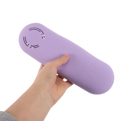 Magnetic Silicone Brush Case 9x3 Inch Lavender Travel Organizer — view 4