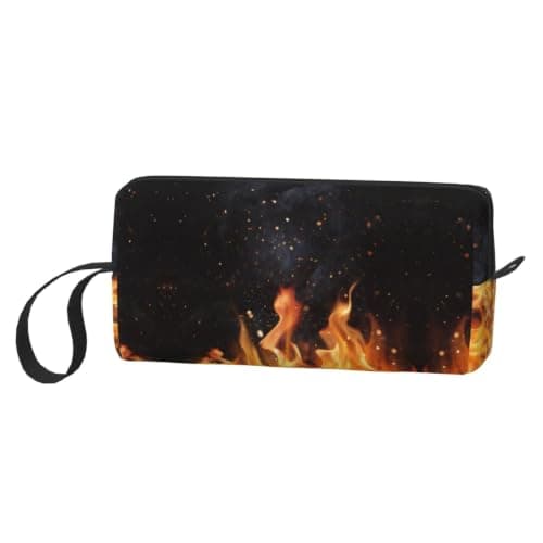 Meymuise Makeup Bag, Flaming Charcoal Grill Pattern — view 2