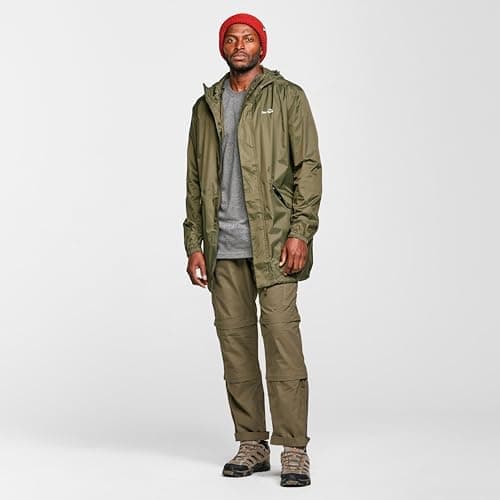 Peter Storm Men’s Parka In A Pack with Adjustable Hood, Waterproof, Breathable, Lightweight & Packable Raincoat, (UK, Alpha, L, Regular, Regular, Khaki) — view 4