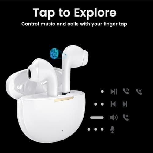 yobola Wireless Earbuds Bluetooth, Comfort Semi-In-Ear Headphones Mini — view 4