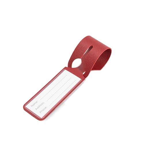 CELIMS - Suitcase Tag | Heavy Duty Luggage Name Holder | Luggage Tag | Travel Suitcase Accessory | Burgundy — view 3