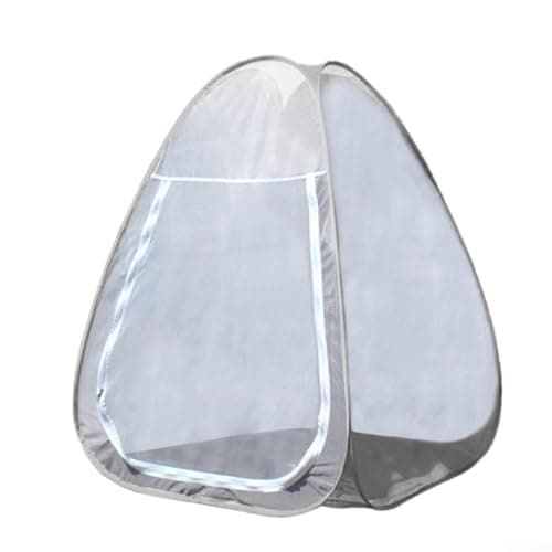 Buddhist Meditation Tent Single Mesh Net Temples Sit-in Free-Standing Shelter Cabana Tent, Quick Folding Outdoor Camping Mesh Inner Tent Ultra-Light Backpacking Tent for Yoga(Orange) — view 2