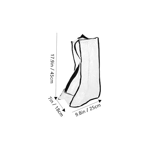 Luxshiny 2pcs Shoe Storage Bag Travel Boots Organizer Reusable Zippered Household Storage Pouch for Home Walking Boots — view 2