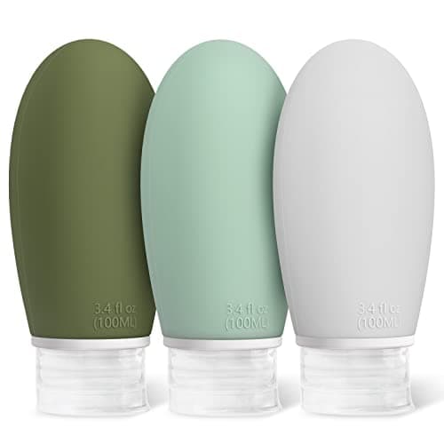 Opret 100ml Silicone Travel Bottle for Toiletries, 3 Pack Leak Proof