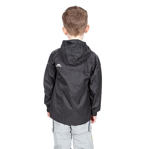 Trespass Kids Packaway Waterproof Jacket Qikpac Black 11/12 — view 5