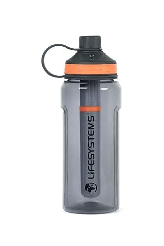 Lifesystems Water Filter Bottle - Remove Viruses, Bacteria & Particles, 1L