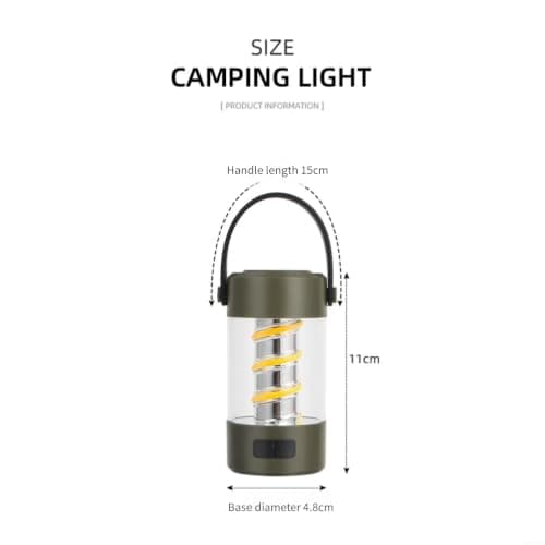 Honseadek Portable Wireless Speaker With Led Camping Lantern 110 Lumens Cob — view 4