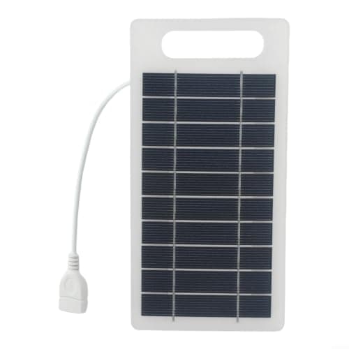 2W 5V Portable Solar Panel for Mobile Phone Camping Hiking Charging - Reliable Sun Power Converter for Low Voltage Electronics and Garden Lights in Backyard 177x94mm