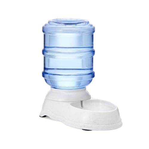 Amazon Basics Dog and Cat Water Feeder, Small, 1 Gallon (3.8 liters), Transparent