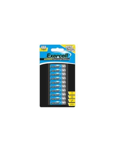 Exercell Advanced AAA Batteries, 10-Pack, Supercharged, Longer Lasting for remote control batteries can last 2-3 years.