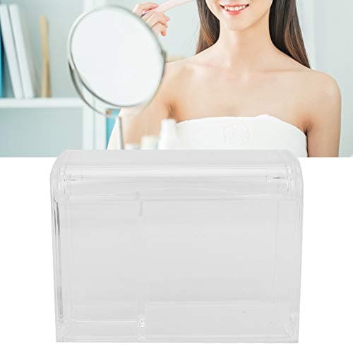 Brrnoo Transparent Cosmetic Organizer Box Vanity Puff Cotton Swab Holder — view 4